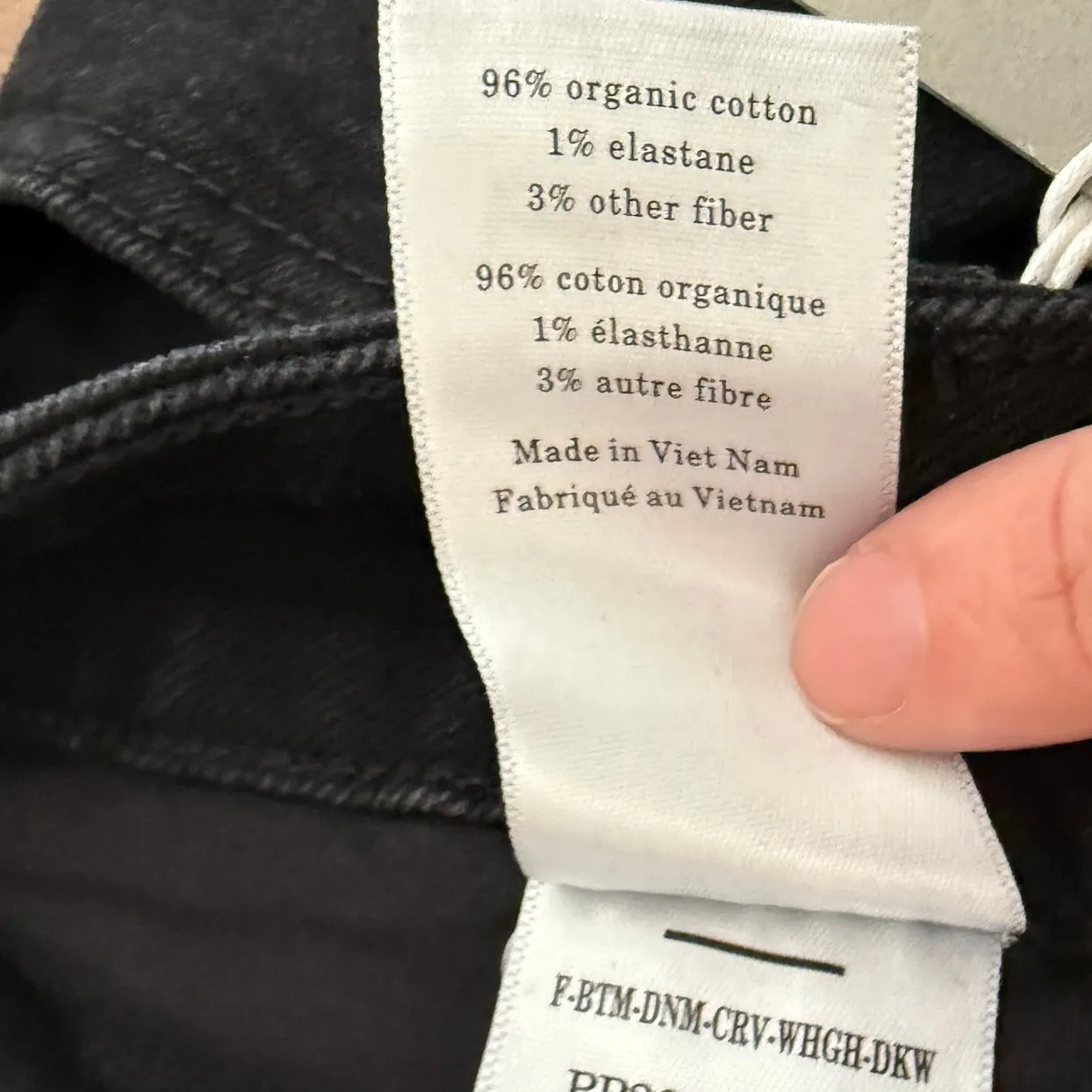 NWT Everlane Sz 33 The Curvy Way High Straight Jean Coal Black Organic Cotton - Image 11