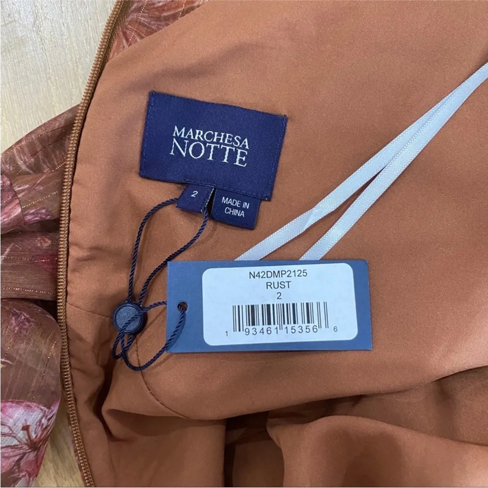 Marchesa Notte cocktail dress NWT Red Size 2 - Image 9