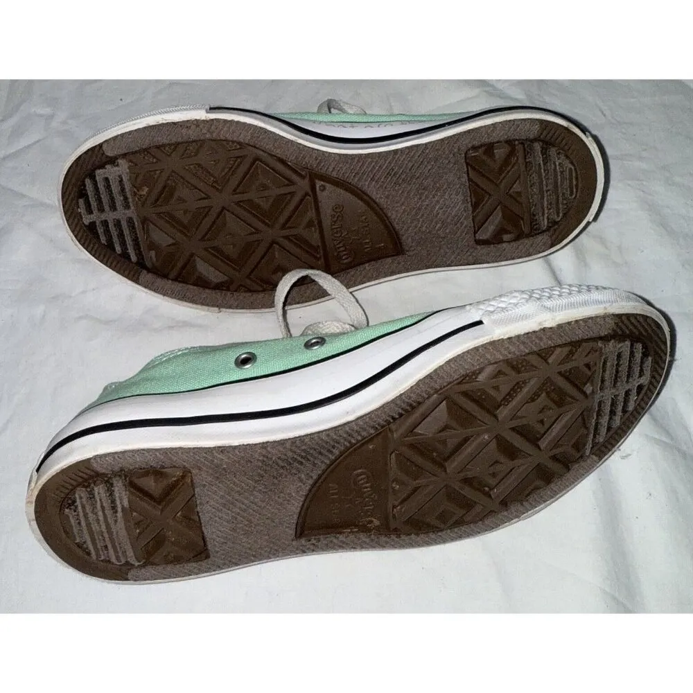 Converse Chuck Taylor All Star Low Unisex Mens 4 Womens 6 Mint Green Girls Boys - Image 9