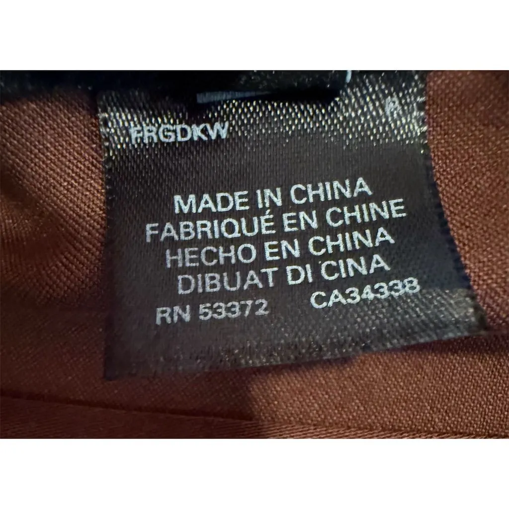 French Connection Women's V-Neck Mini Dress Brown Size 10 Party/Cocktail - Image 9