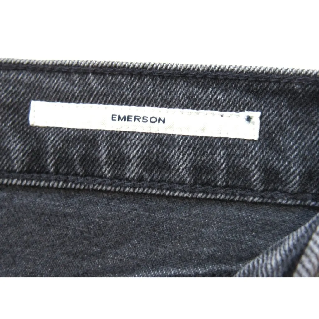 NWT Citizens of Humanity Emerson in Black Pepper Slim Boyfriend Crop Jeans 26 - Image 5