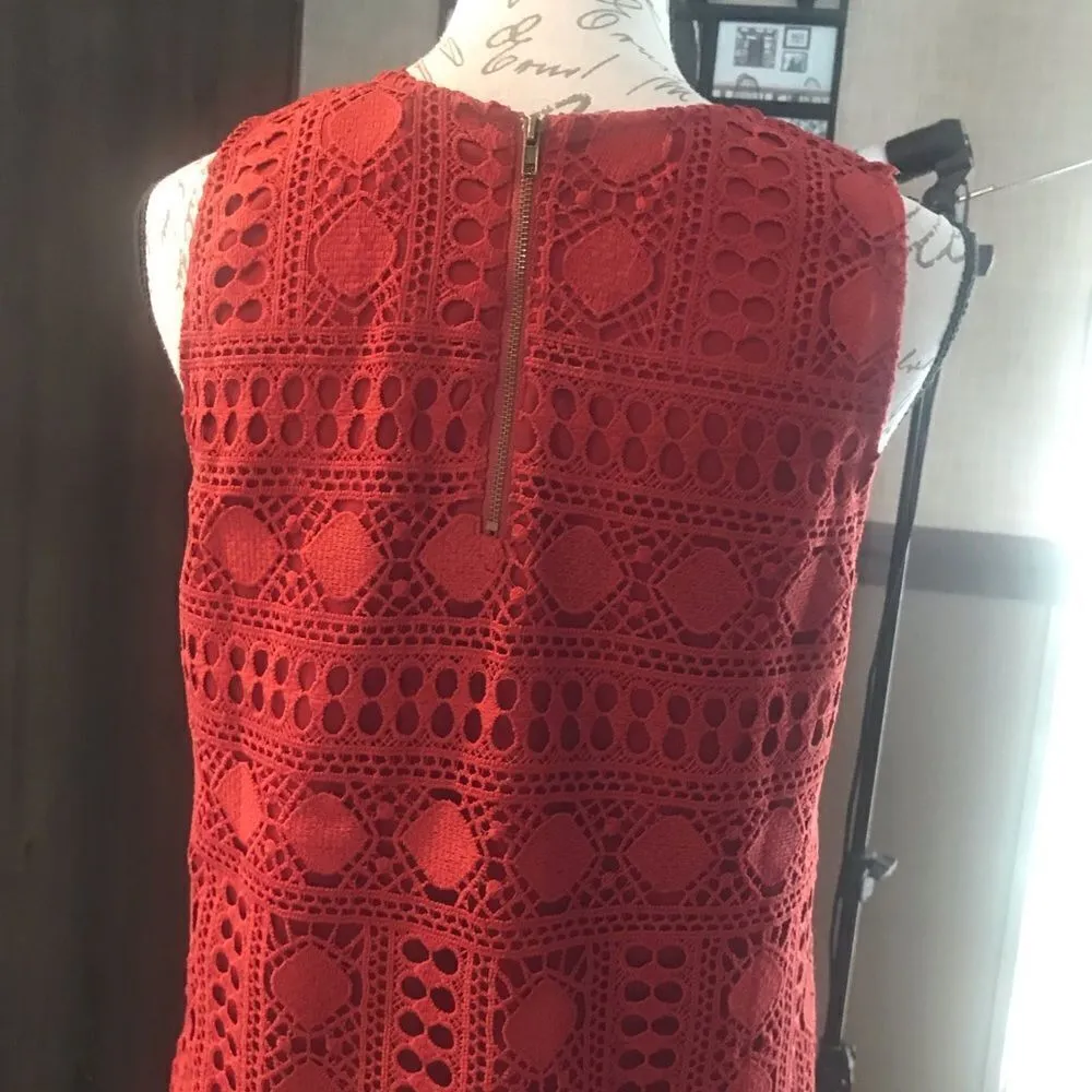 Sunny in Brooklyn Rust Sleeveless Blouse Medium Red - Image 14