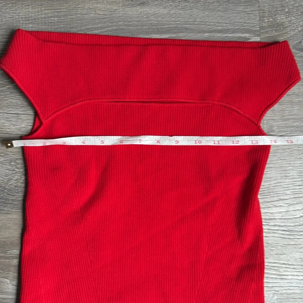 INTERMIX Alexa Off Shoulder Cutout Knit Top - Image 5