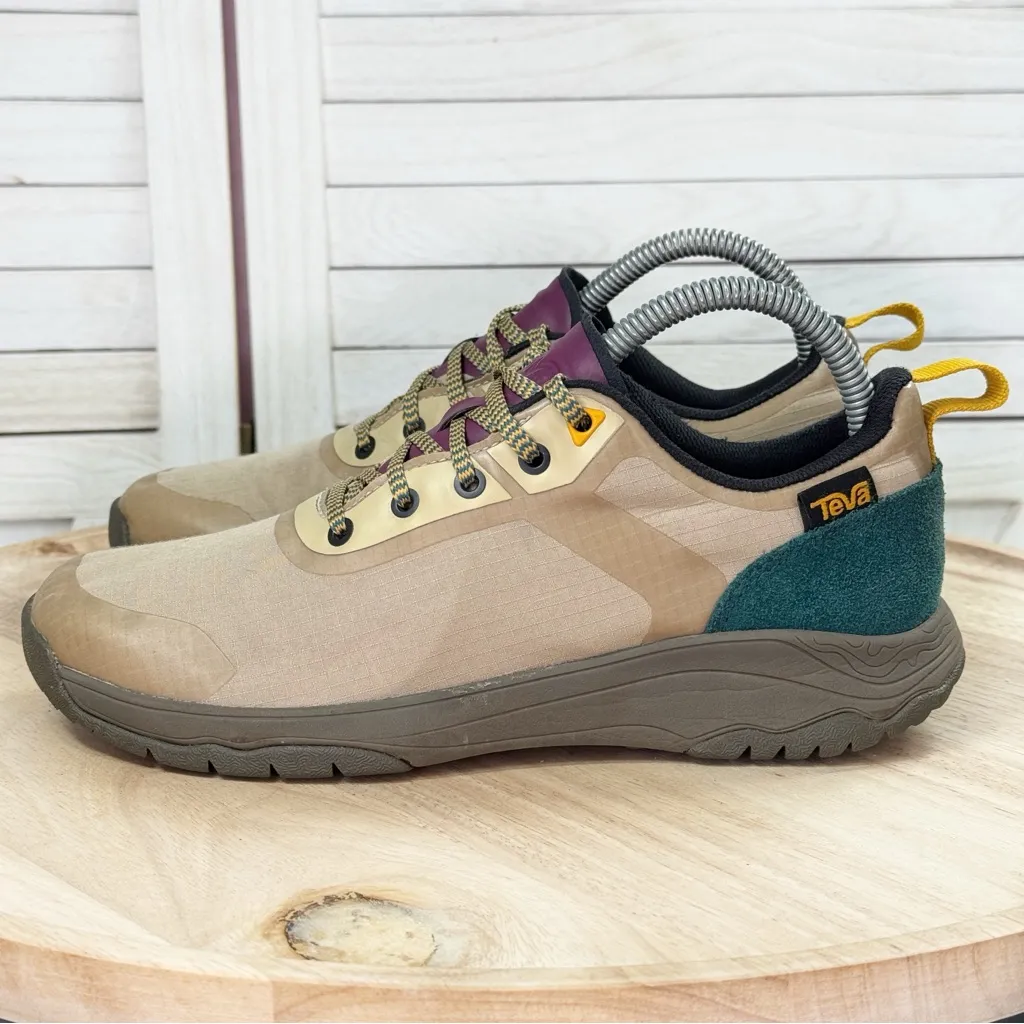 Teva Gateway Low Nylon Hiking Trail Sneakers Shoes Tan Multi Retro Beige 7 - Image 3
