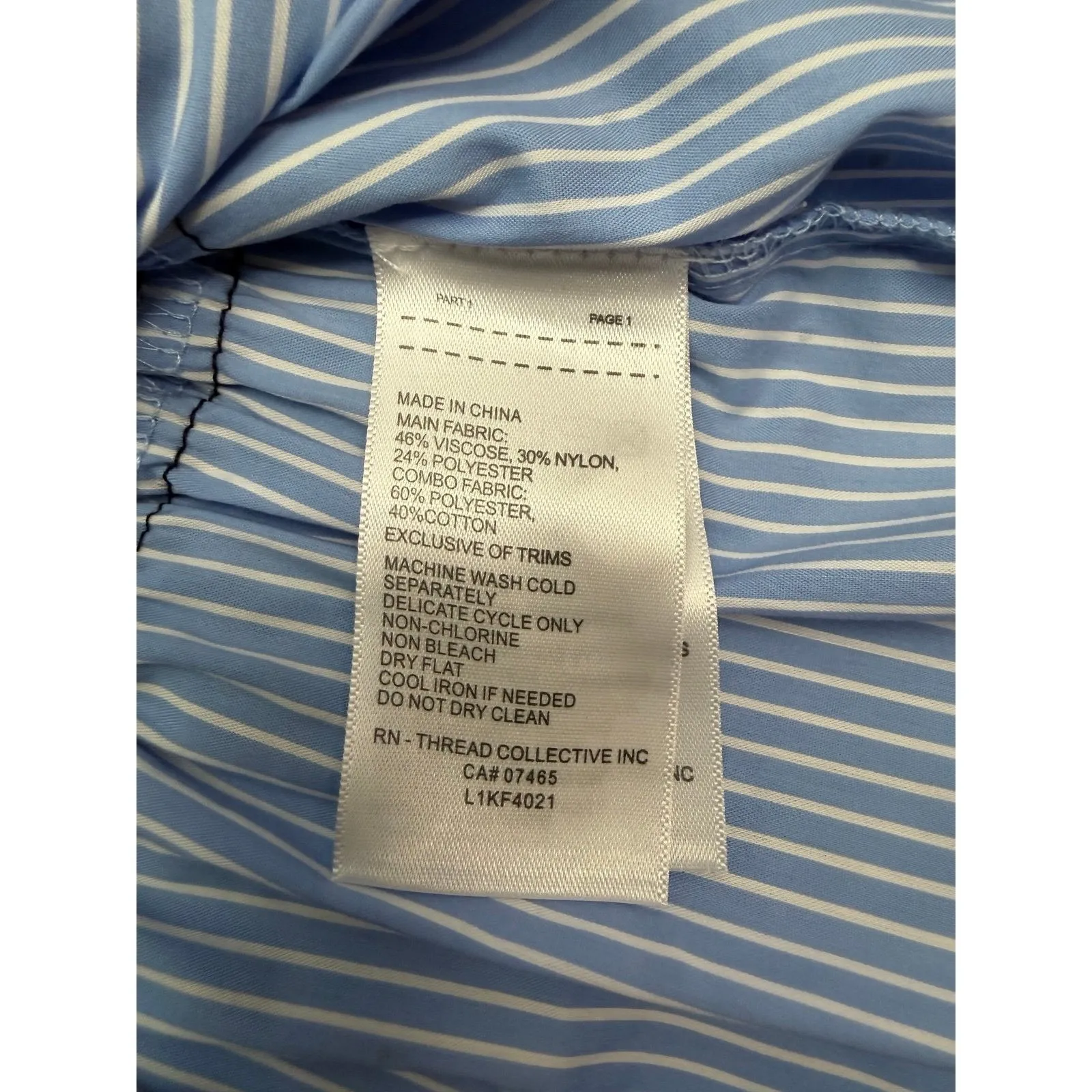 Laundry‎ by Shelli Segal Layered Two-Fer Sweater Top XS Black/Blue Stripes - Image 5