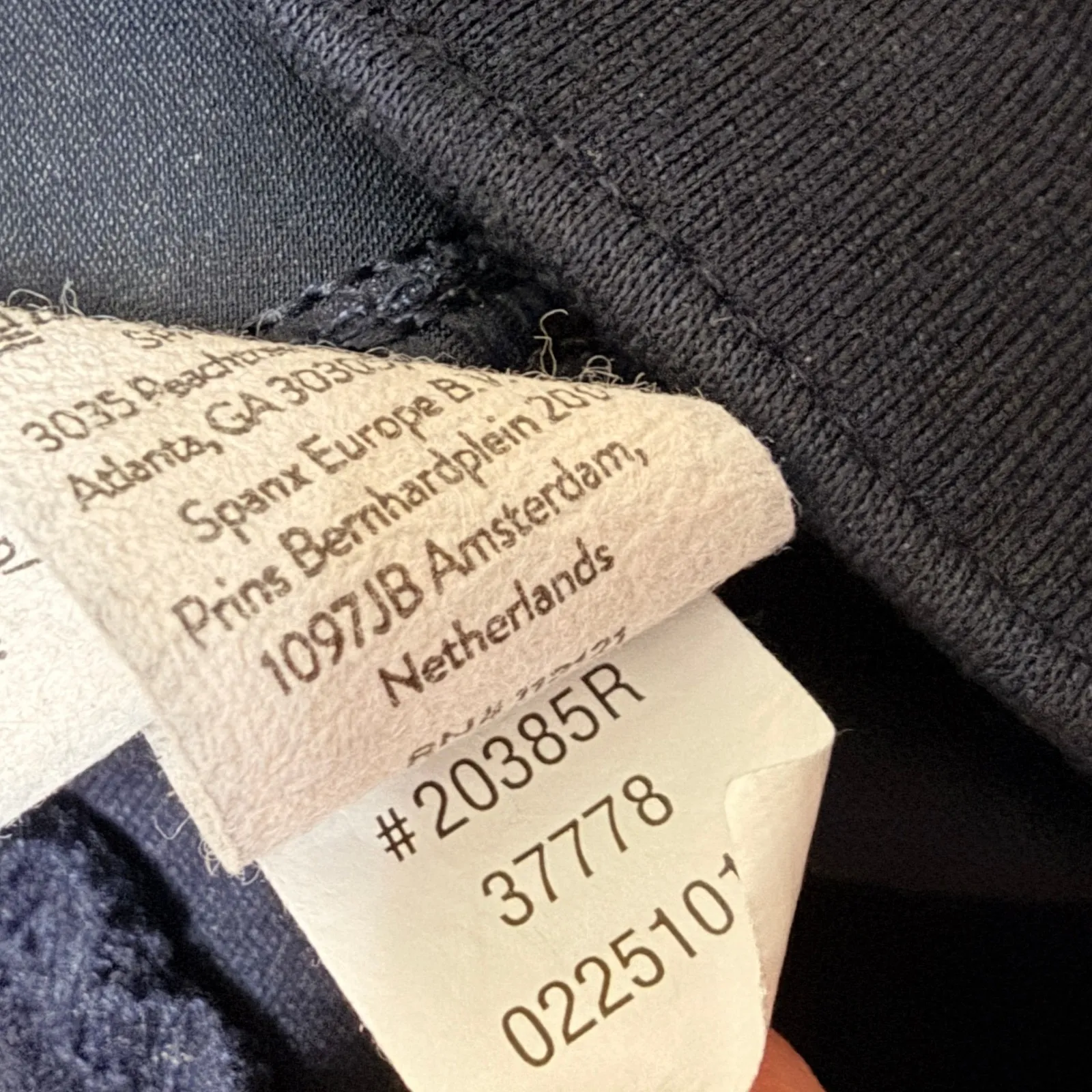 SPANX Supersmooth PerfectFit Ponte Wide Leg Pant Timeless Navy Blue Size Medium - Image 11