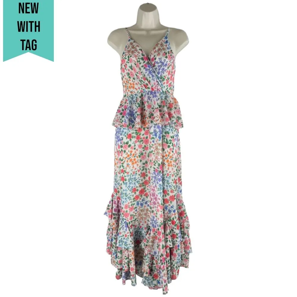 Yumi Kim Kaia Floral Printed Ruffle Maxi Dress Kingston Garden Size 2 - Image 7