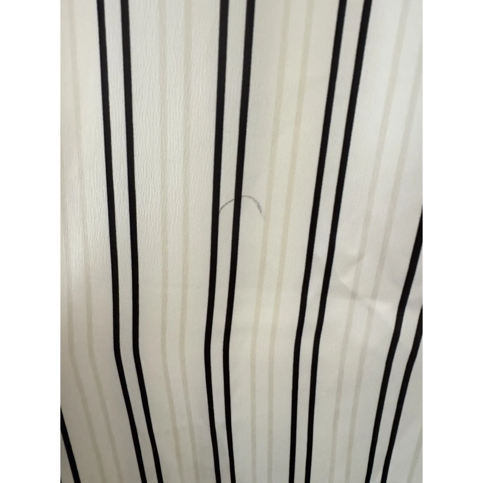 NWD TopShop Cream Striped Satin Wide Leg High Rise Pants Women’s Size 6 - Image 8