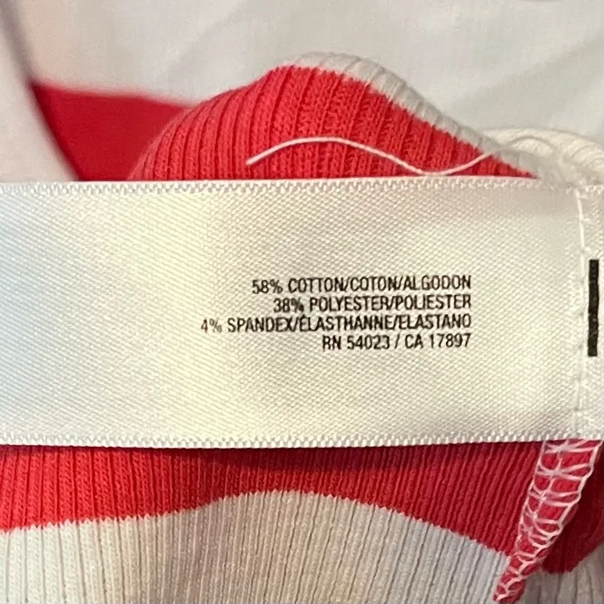 OLD NAVY Red White Striped Tank Top Medium NWT - Image 7