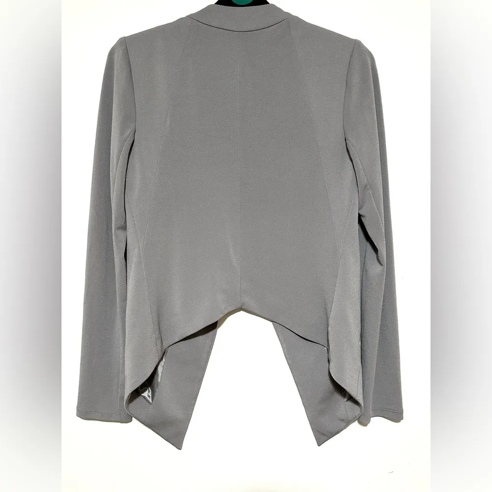 BCBGeneration Draped Blazer Grey Frost Small - Image 2