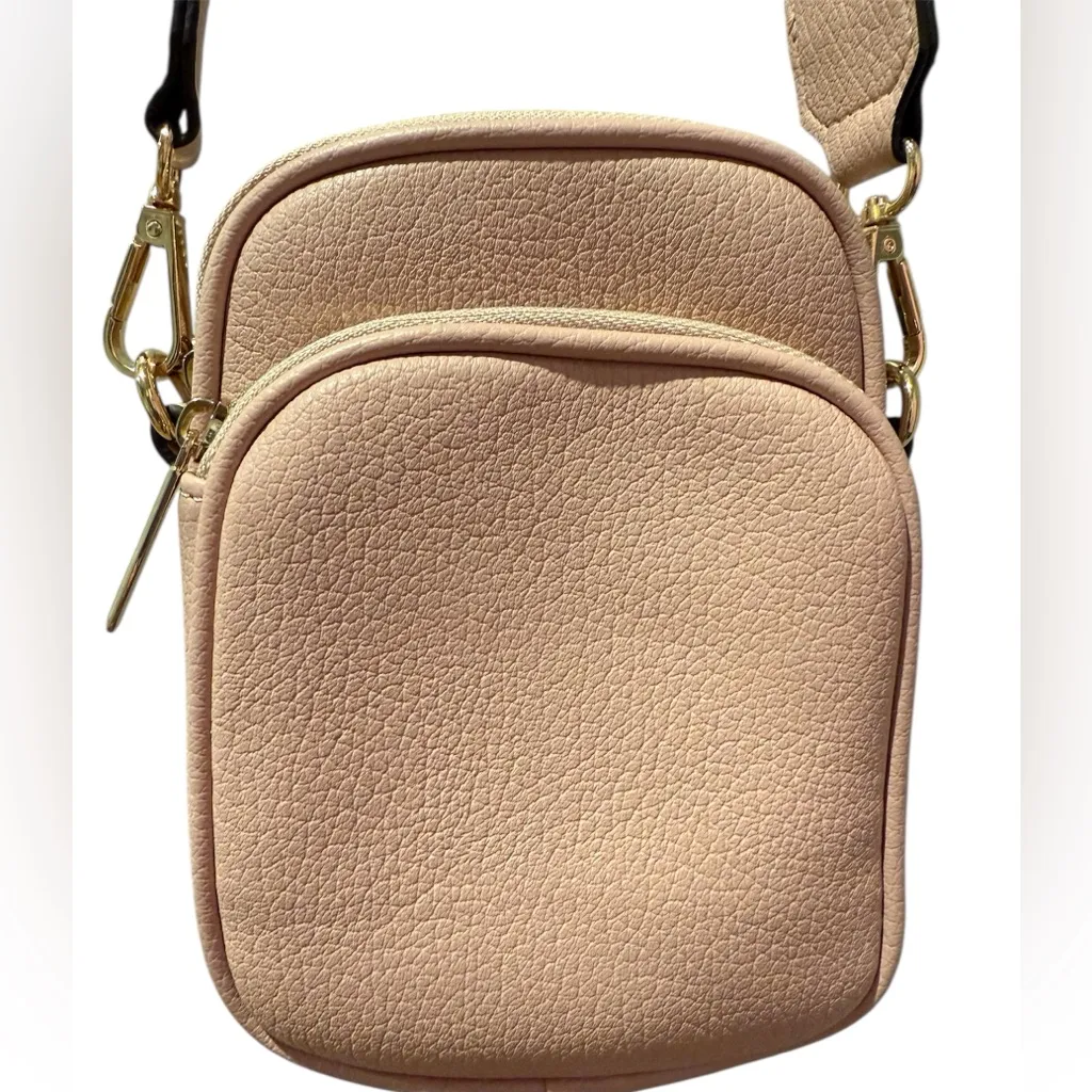 Mali + Lili Chic Blush Pink Double Crossbody Bag - Image 4