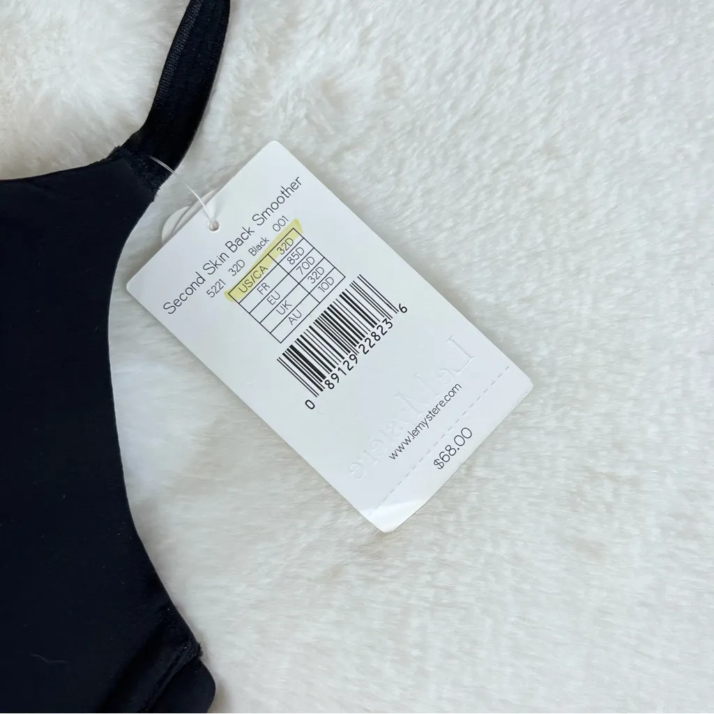 Le Mystere Second Skin Back Smoothing Bra Black Size undefined - Image 5