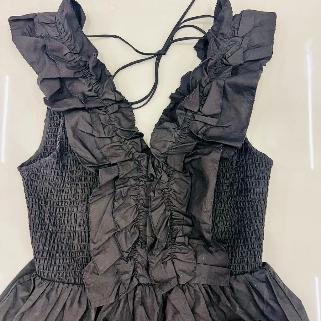 LOVE THE LABEL Sage Dress in Solid Black Size M - Image 8