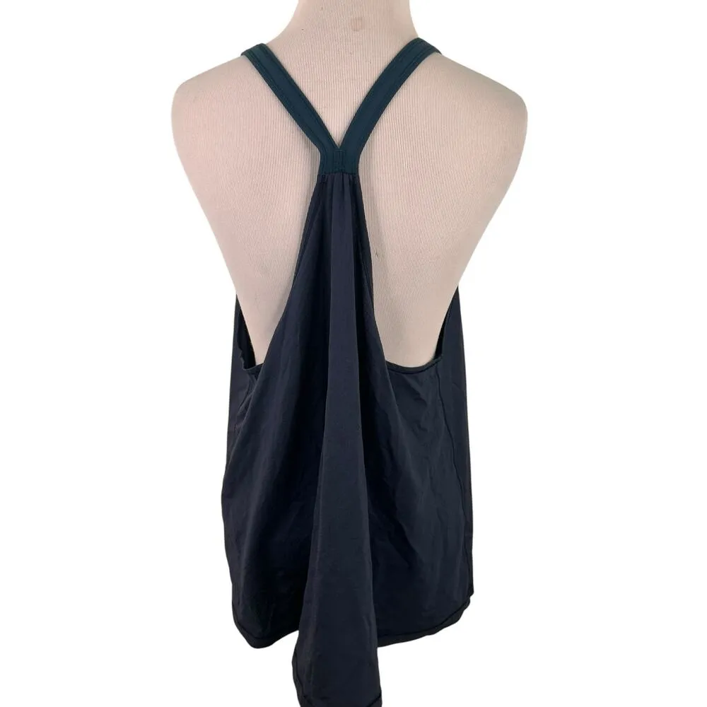 Lululemon Athletica Navy Blue Plunge V-Neck Halter Lightweight Tank - Image 5
