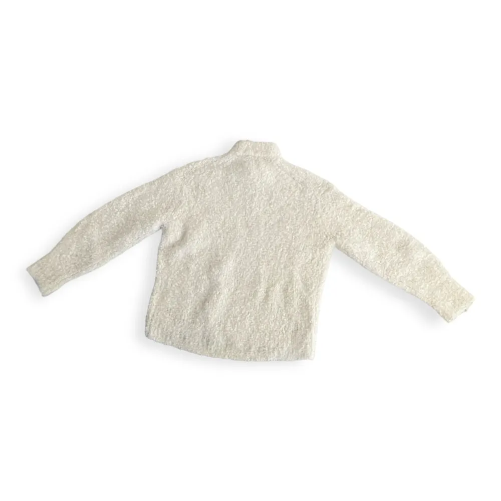 Madewell Womens Cream Colored Wool-Alpaca Blend Bouclé-Knit Oversized Sw… - Image 4