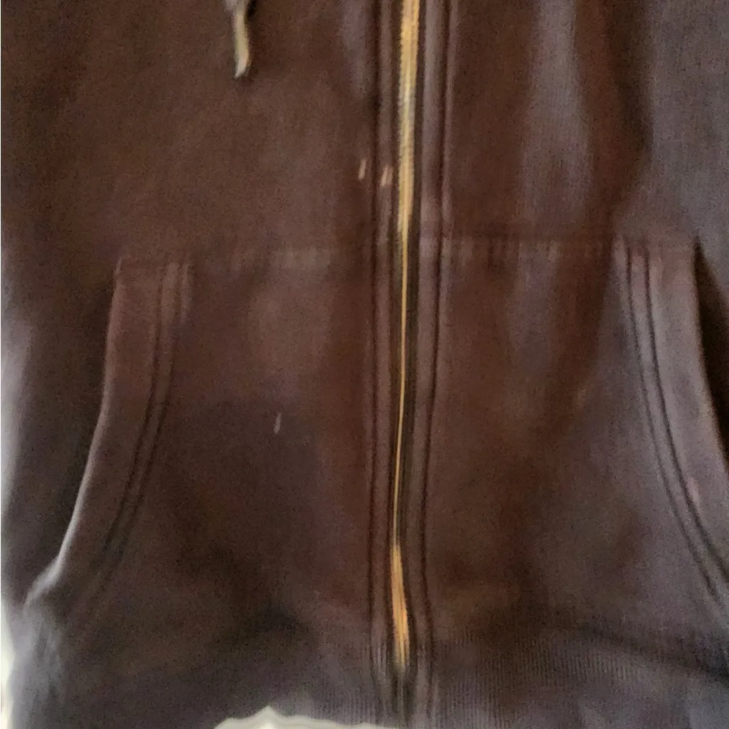 Calvin Klein full zip hoodie jacket black and white size womens small - Image 3