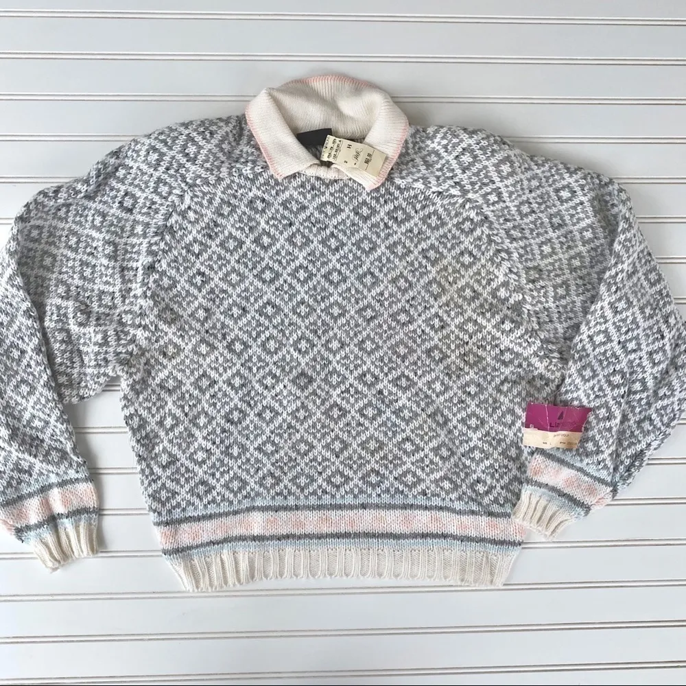 Vintage New with tag Liz Sport knit sweater Size L - Image 9