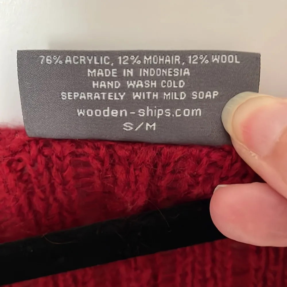 Wooden Ships Oversized Rust Sweater S/M - Image 5