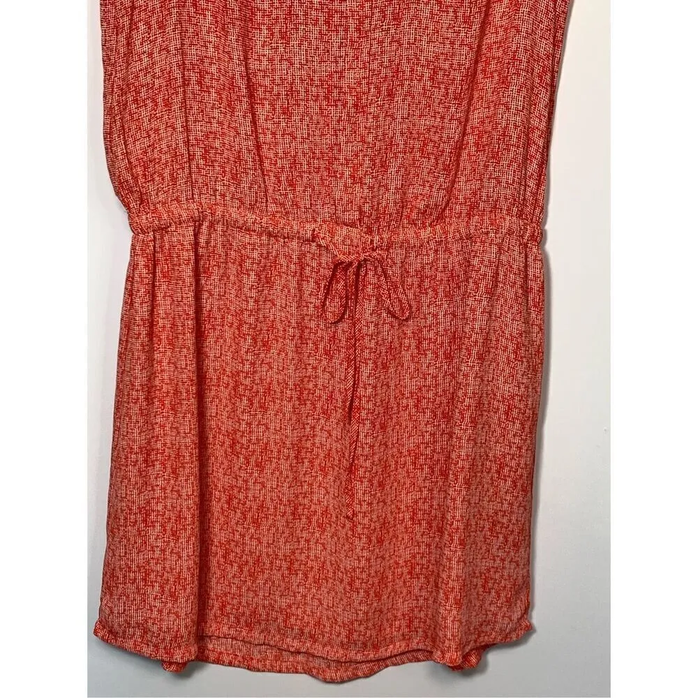 Hilary Radley Women's Lined Layered Sheer Tunic Midi Dress Orange Size 6 - Image 2