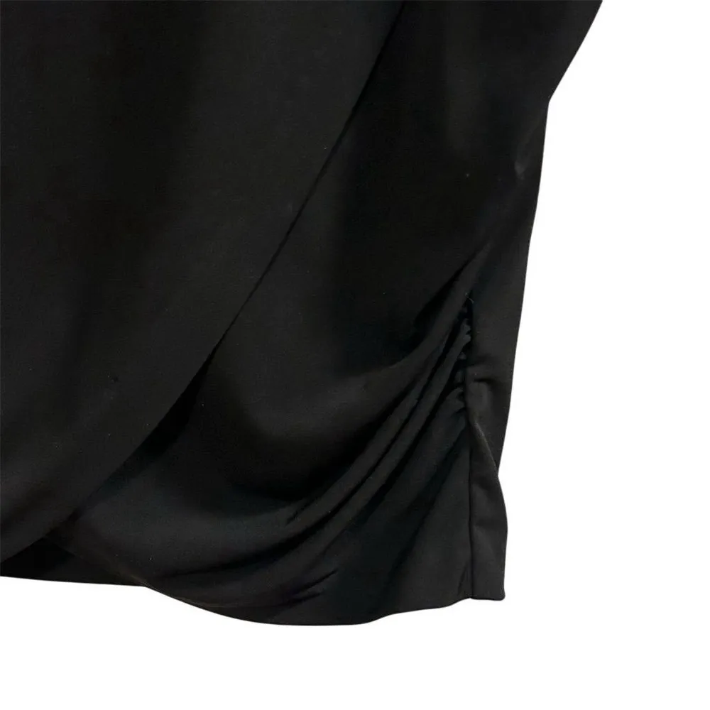 Lane Bryant Women's Black Draped Knee Length Skirt Size 14/16 - Image 4