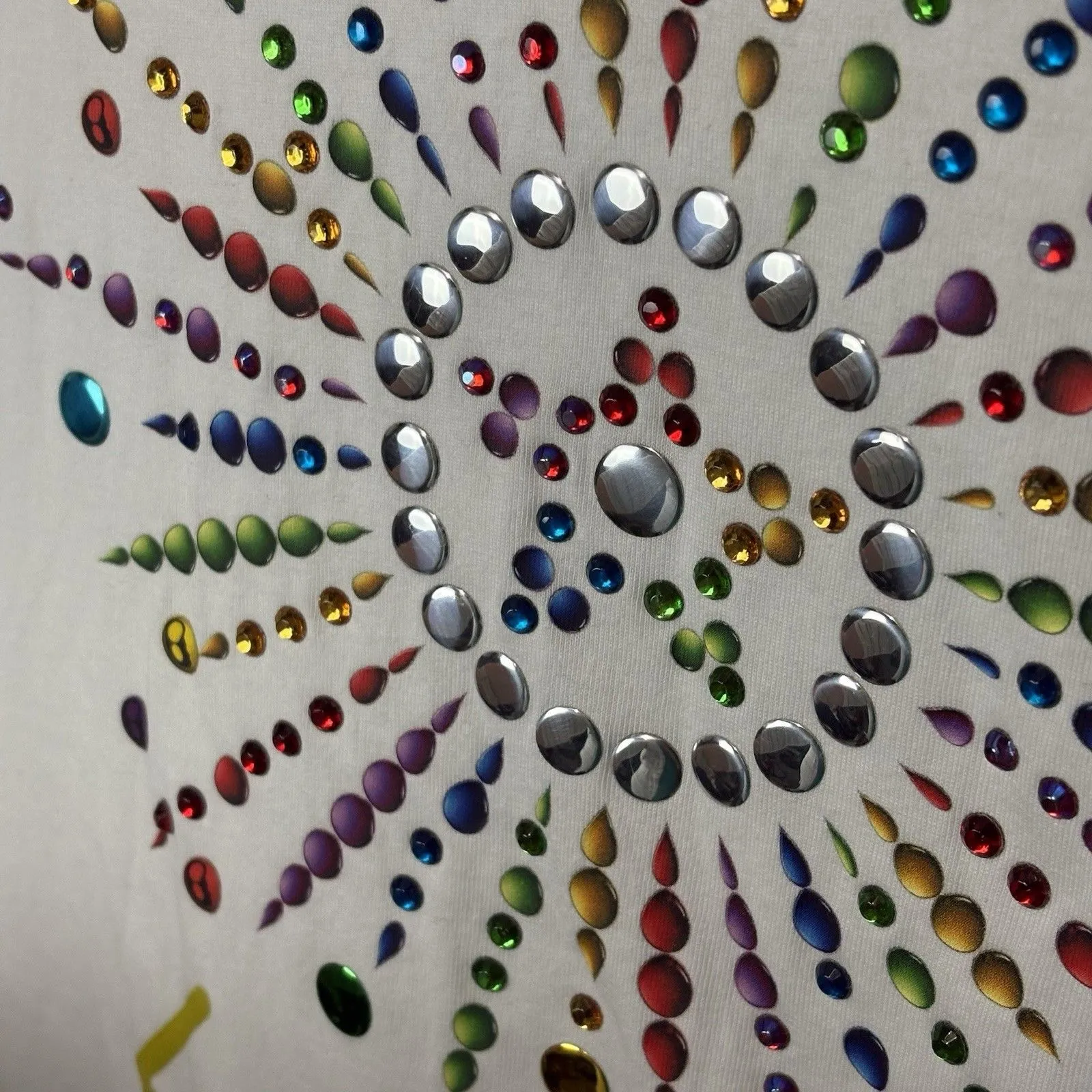 LOGO by Lori Goldstein Women's Top Sz XL Pride Crewneck Knit Tee White Rainbow - Image 4