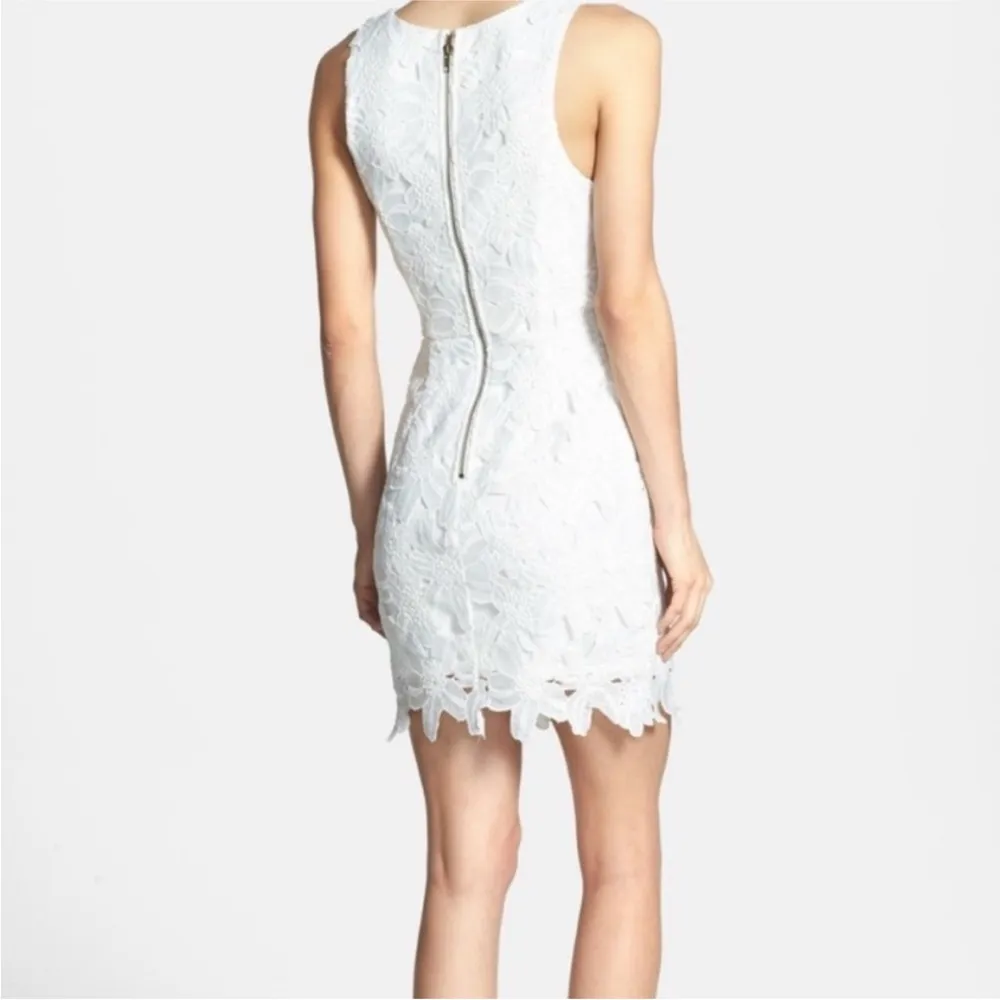 Worn Once! ASTR White Lace Floral Sleeveless Mini Dress | M - Image 2