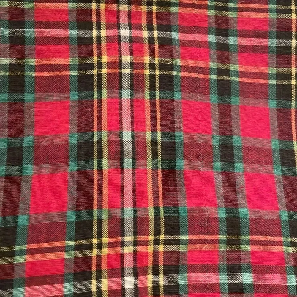 Izod Lacoste Vintage Red Tartan Plaid Shorts Womens Size 6 Preppy High Rise - Image 12