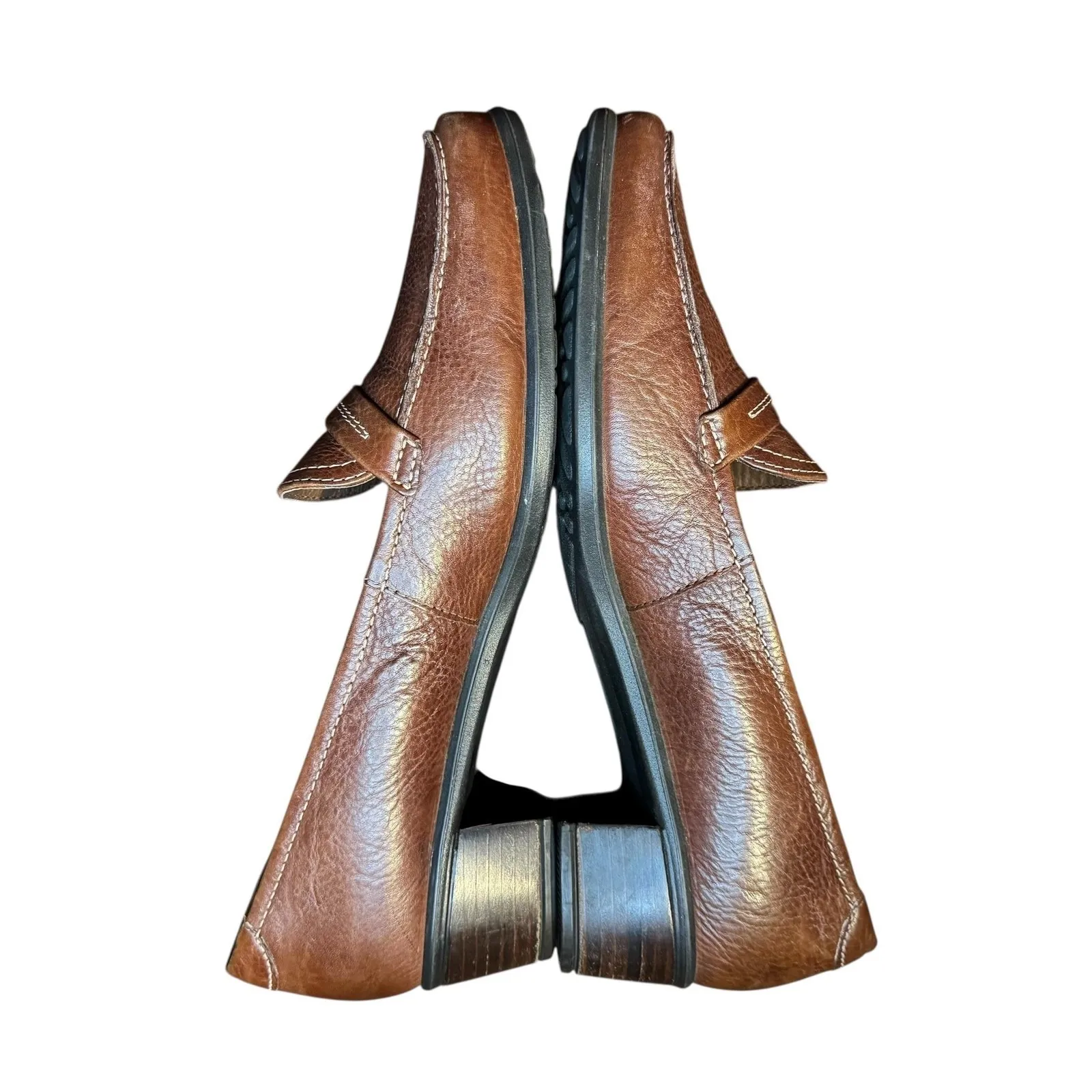 ECCO Shoes Womens Size 41 Brown Leather Penny Loafer Slip‎ On Comfort Low Heel - Image 5