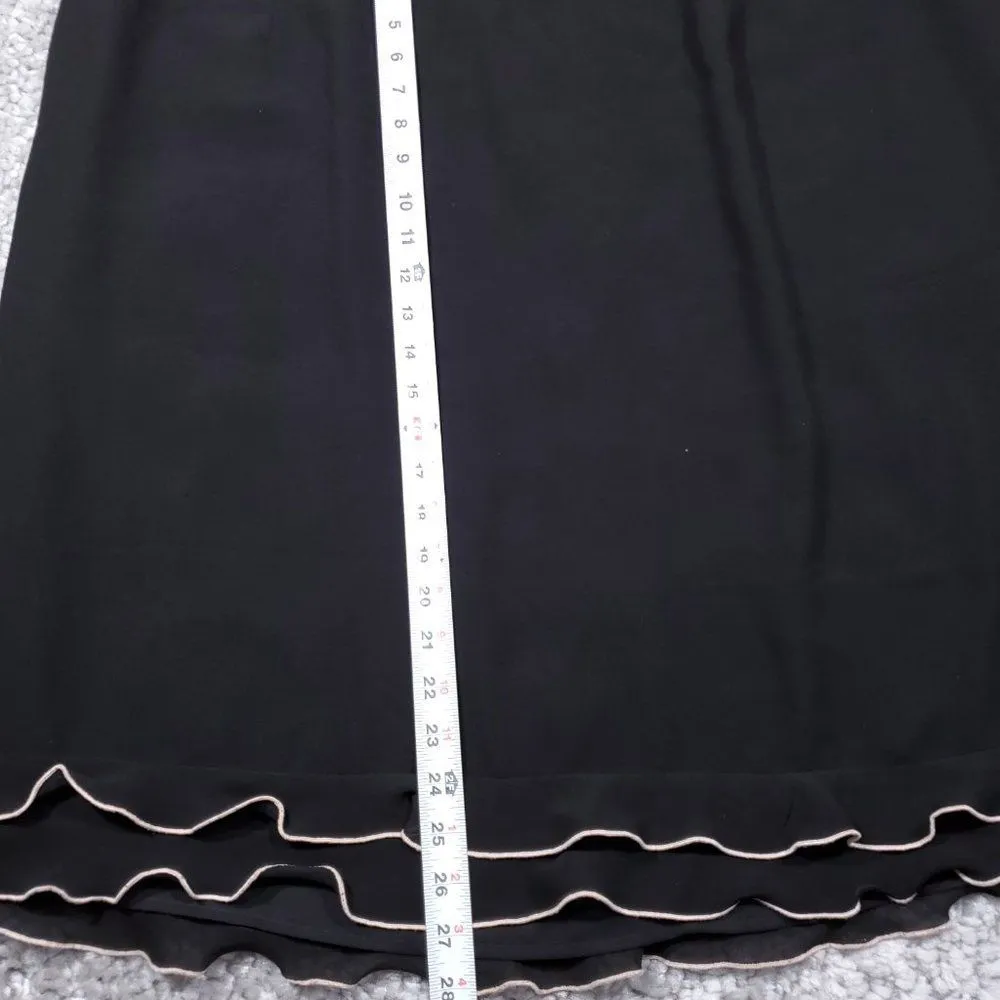 READ Cynthia Howie for Maggy Boutique Woman Black Crepe Skirt Plus Size 24W - Image 7