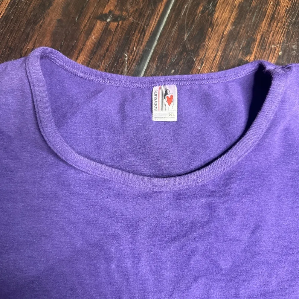 Short sleeve crop top T-shirt cotton spandex Los Angeles Apparel basic casual - Image 2