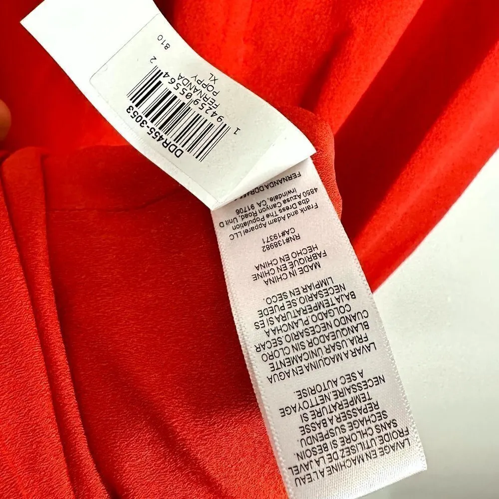 DRESS THE POPULATION Fernanda Strapless Evening Gown in Poppy Size X-Large NWT - Image 8