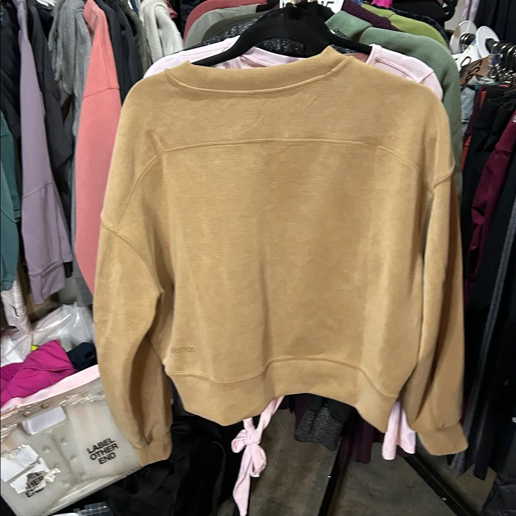 18. Lululemon Softstreme Perfectly Oversized Cropped Crew Allspice - Image 4