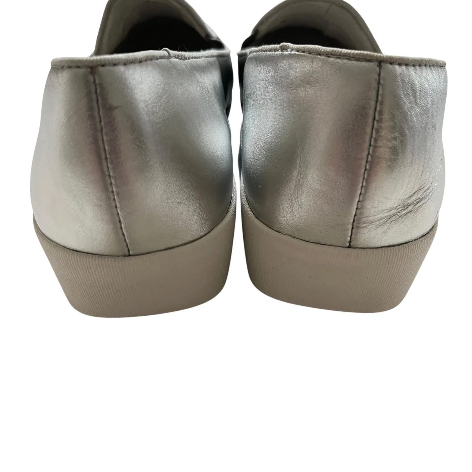 Fitflop Superskate Loafers Sneakers Shoes Womens Size 10 Silver Slip On New - Image 5