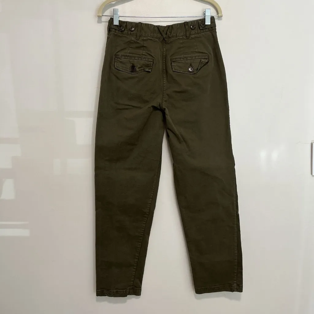 Alex Mill Boyish Chino Pant in Military Olive‎ Green Size 4 - Image 9