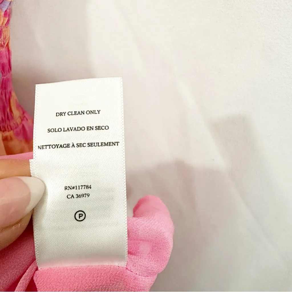 Rails Tara Short Sleeve Ruffle Smocked Waist Dress in Passion Flower - Image 13