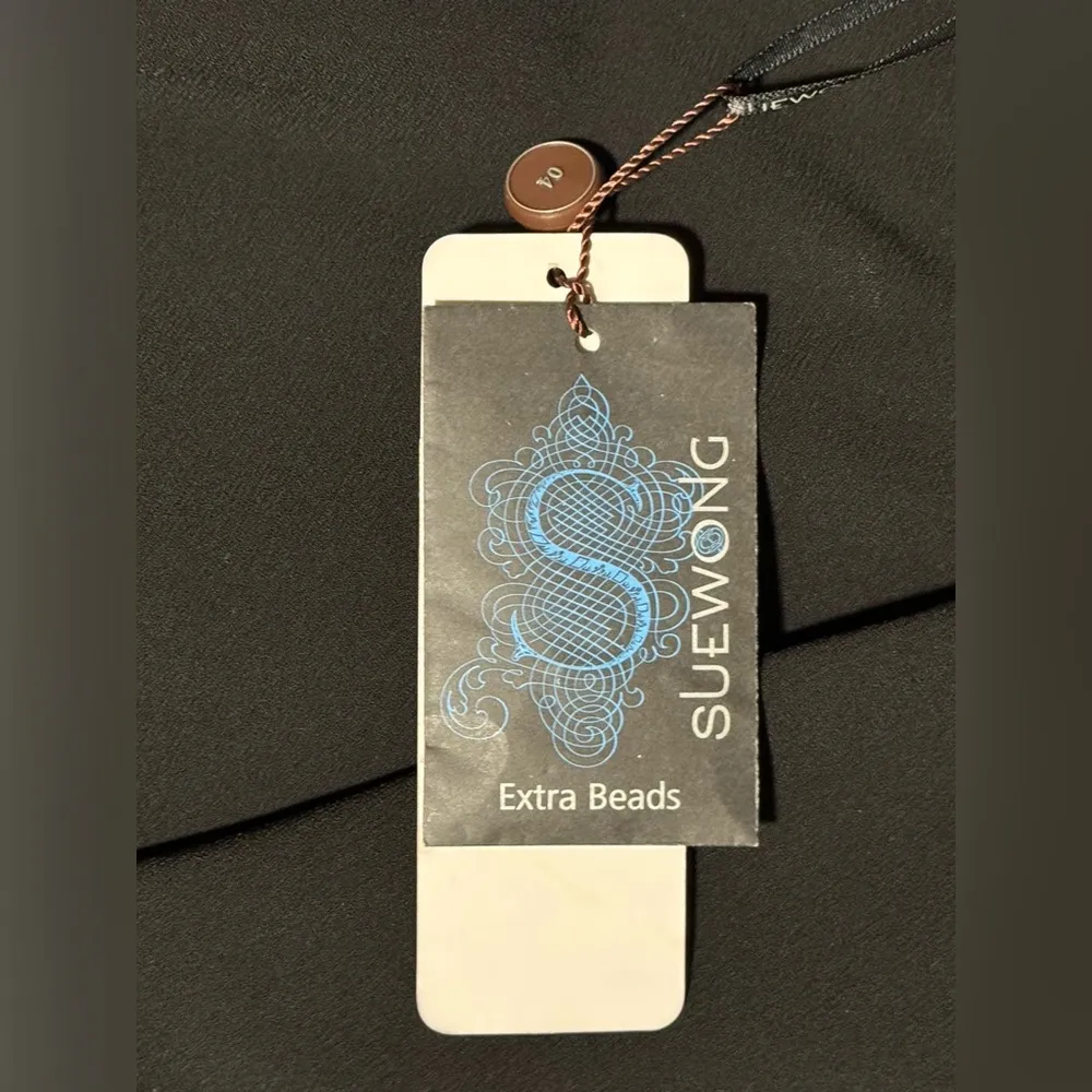 NWT Sue Wong Nocturne Black and Brown Beaded Cocktail Dress size 0 - Image 12