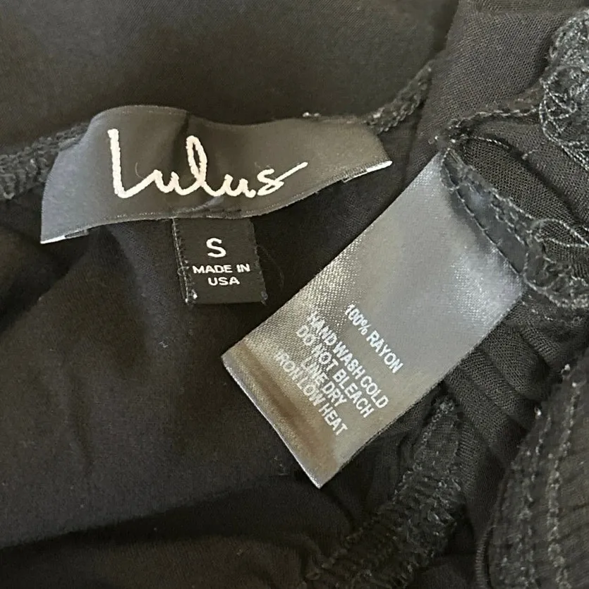 Lulus Learning to Fly Black Halter Sleeveless V Neck Faux Wrap Jumpsuit Size S - Image 6