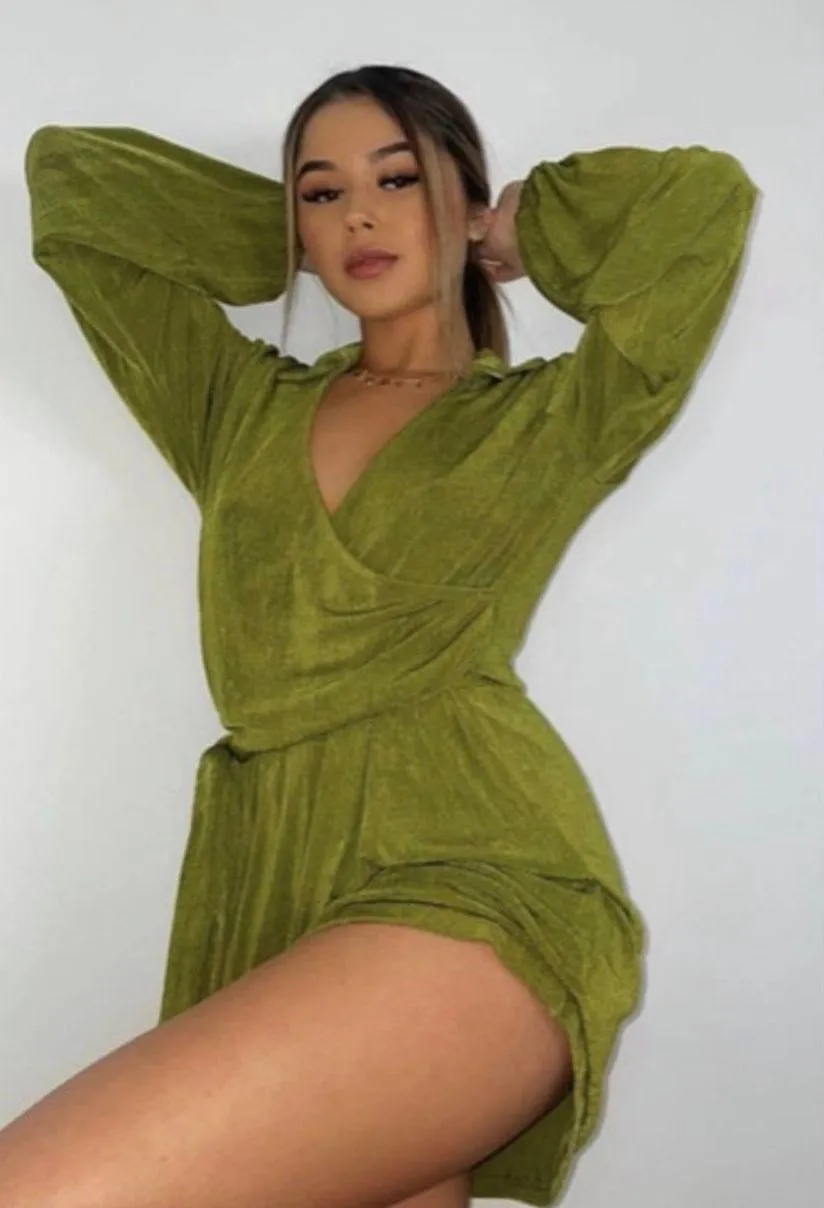 Princess Polly Green Dress - Image 3