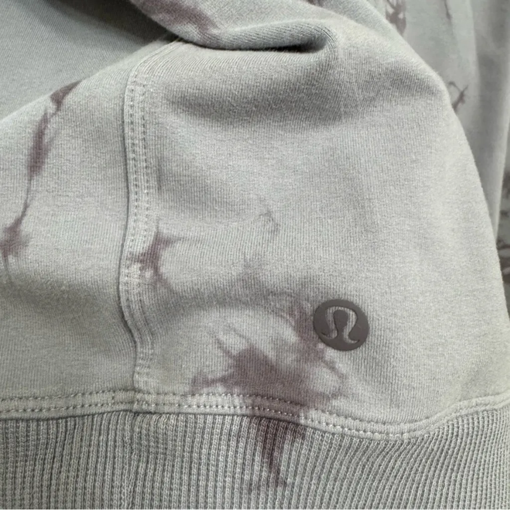 lululemon athletica Gray Tie-Dye Sweatshirt Size 6 - Image 5