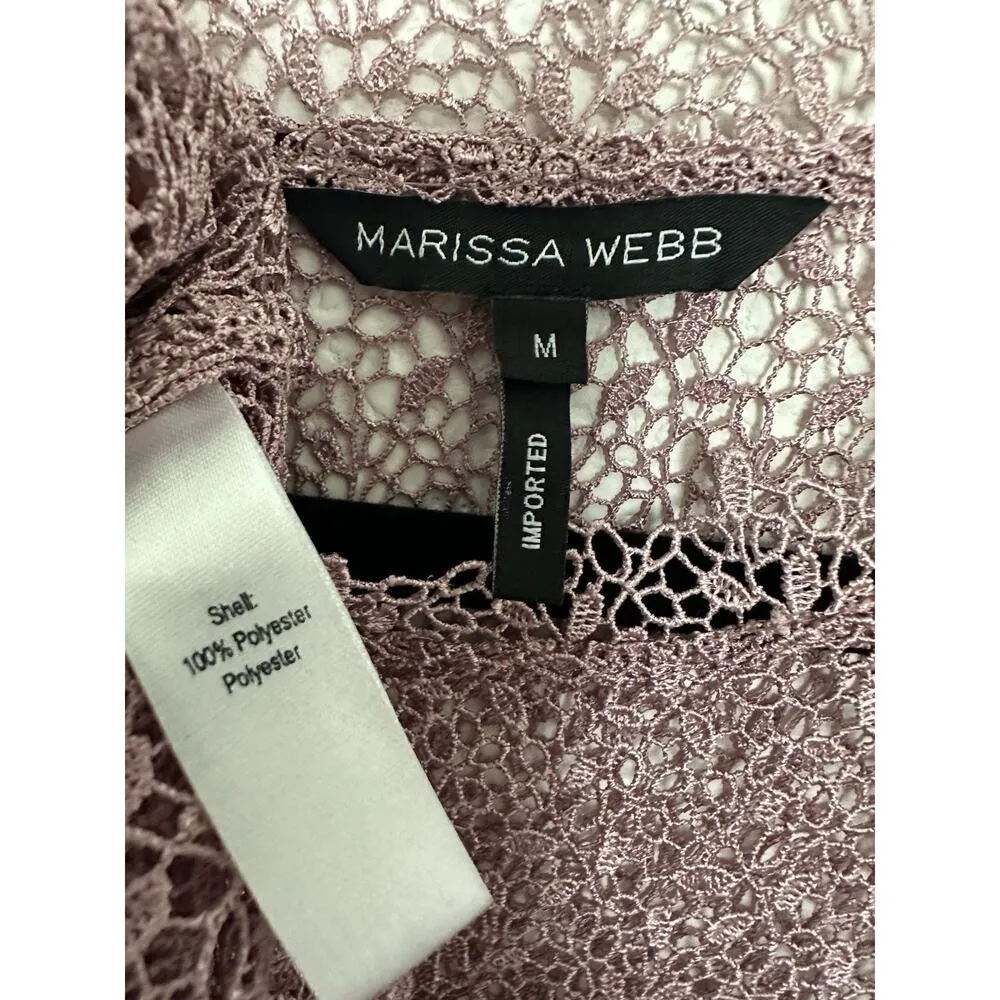 Marissa Webb Austin Lace Dress Size M Color pinkish lilac Purple Size M - Image 7