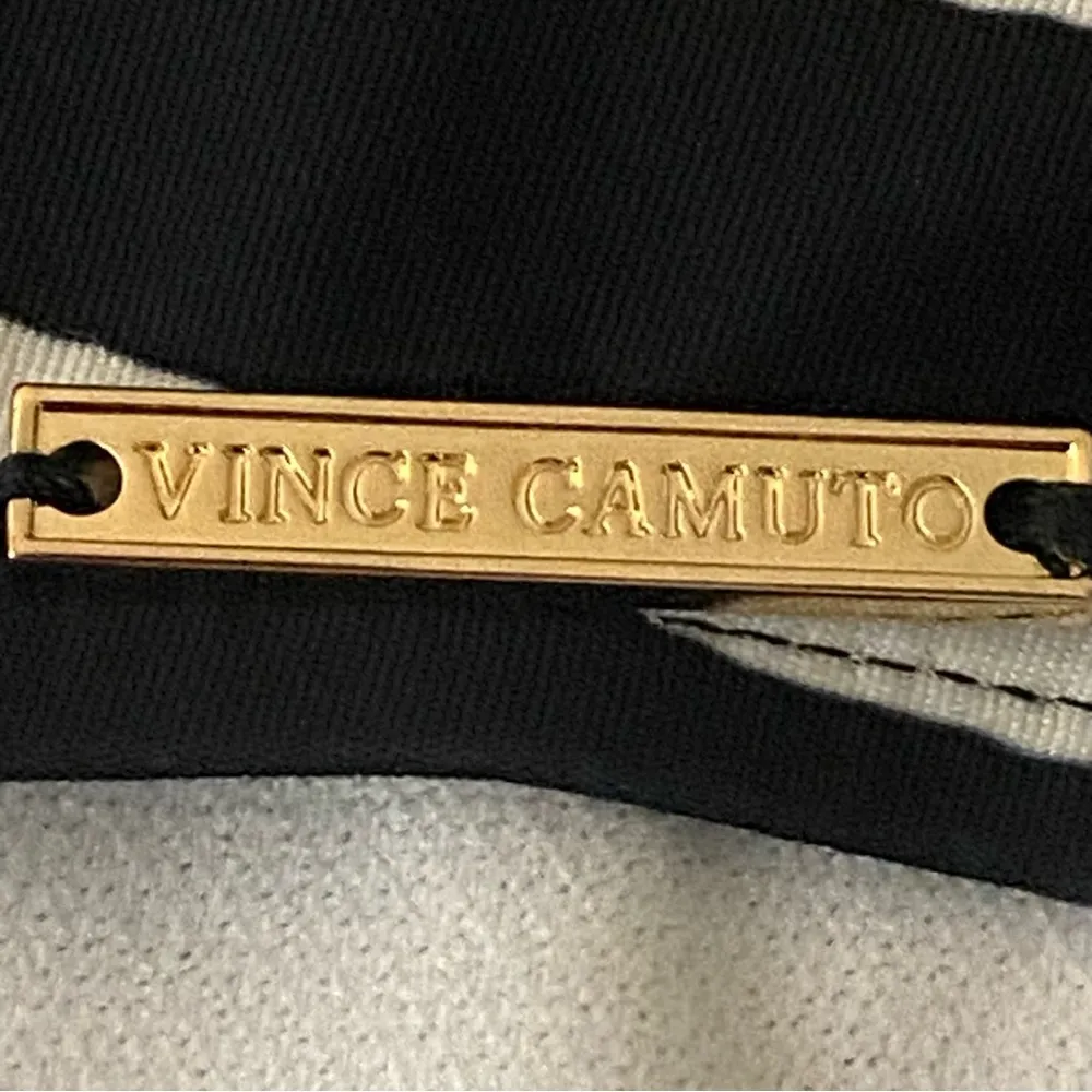 VINCE CAMUTO black and off white zebra stripe one piece swimsuit Size 10 - Image 13