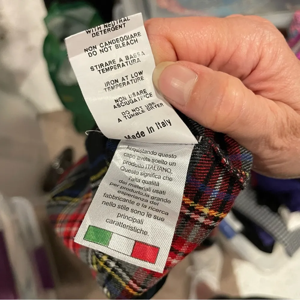 Cute pleated skirt faux wrap black buckle Piccola Ludo school girl Y2K Brittany - Image 6