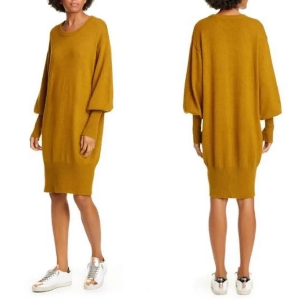 NSF CLOTHING Elise Balloon Sleeve Sweater Dress S - Image 2