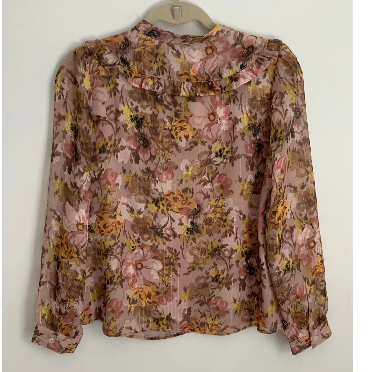 Greylin April Puff sleeve blouse size small - Image 4