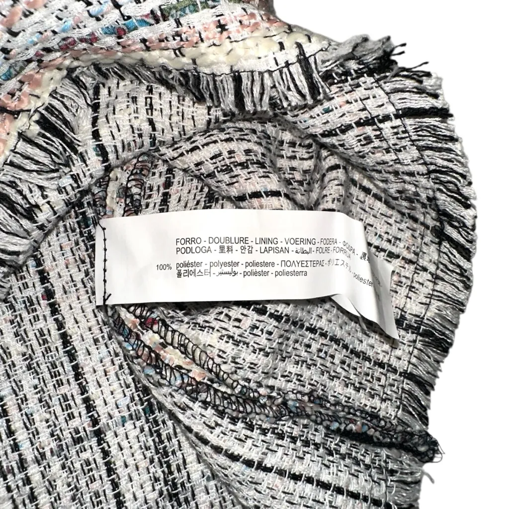 Zara Tweed Skort Sleeveless Romper MEDIUM - Image 7