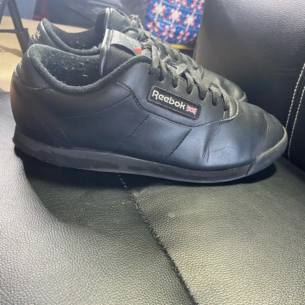 🖤Reebok Classics Black Princess Sneakers Size 10 - Image 6