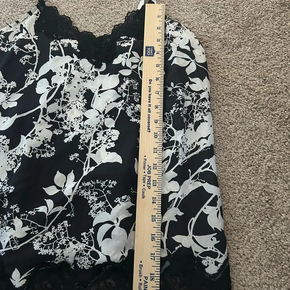 Express Floral Lace Black & White Cami Top Size Small Y2K Sexy Going Out - Image 8