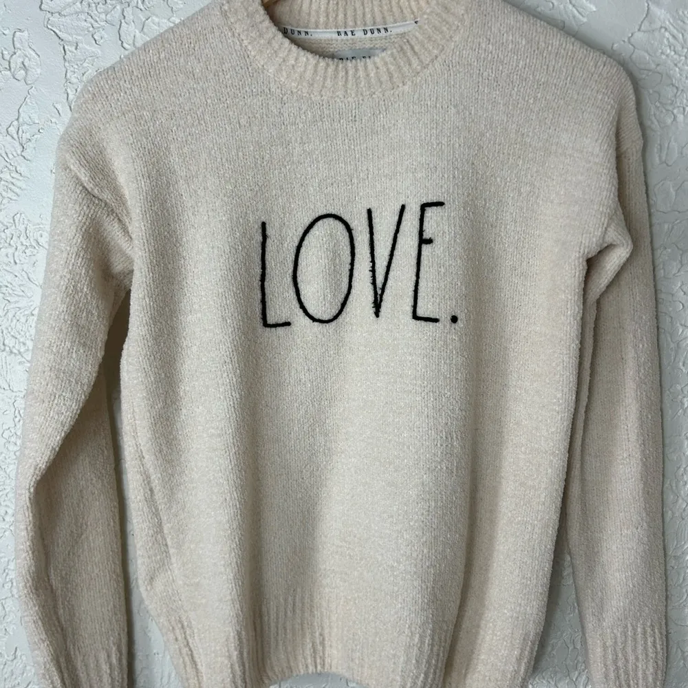 Rae Dunn | “LOVE” Graphic Crew Neck Long Sleeve Sweater - Image 2