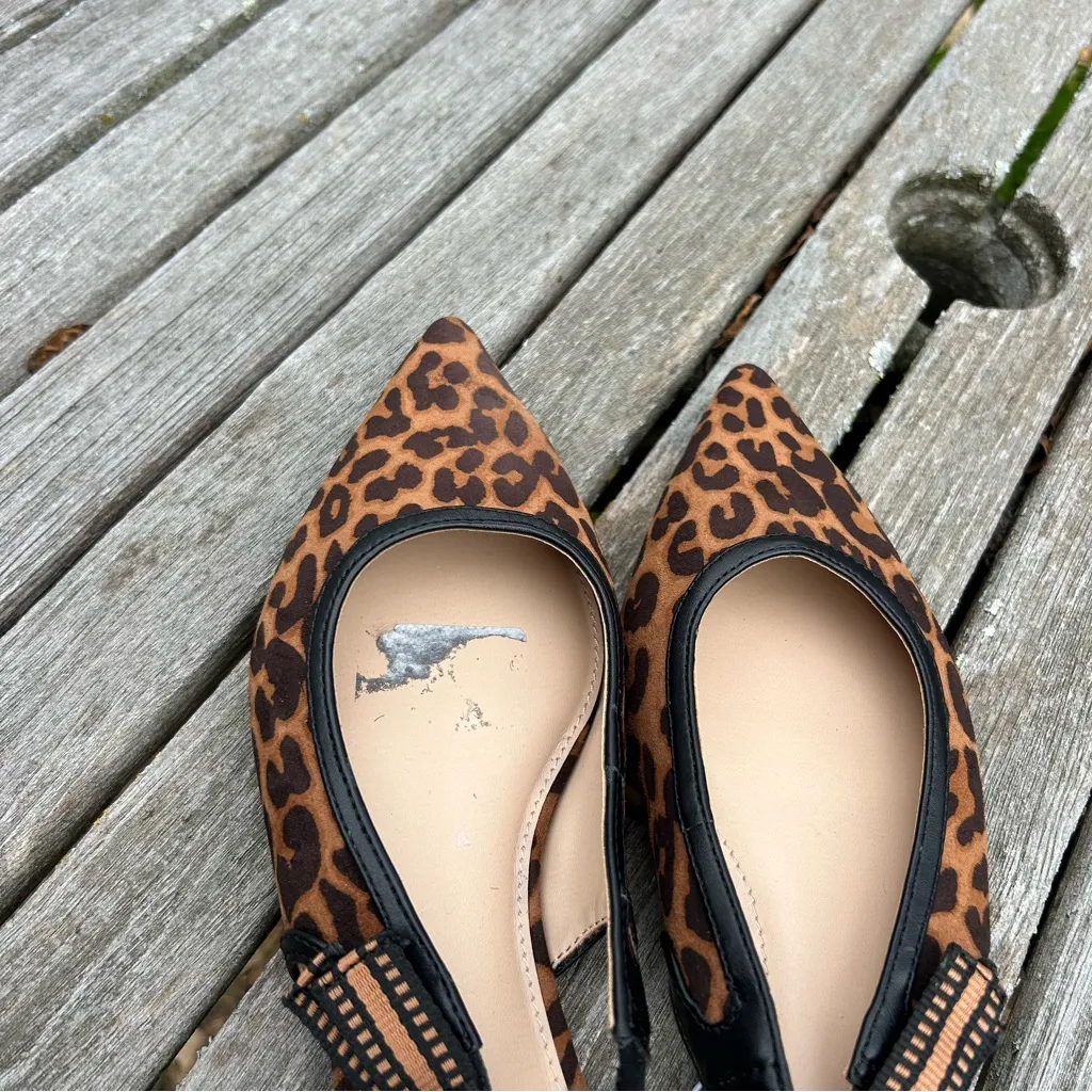 Women's London Sling Back Flats - A New Day size 8 animal print cheetah brown - Image 5