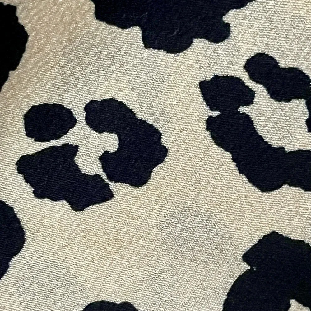 Topshop Leopard Print Button Up Cropped Blouse Womens Tie Hem Mobwife Satin 6 - Image 10